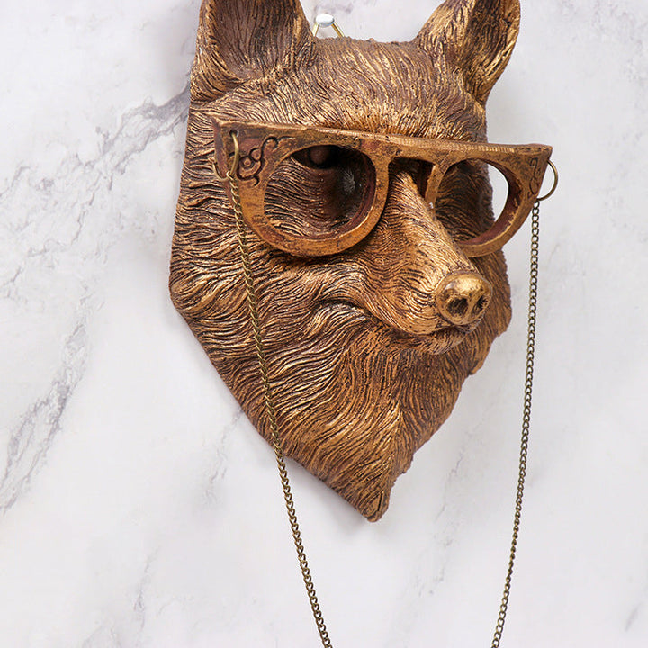 Resin Animal Wall Ornaments for Rustic Halloween Decor