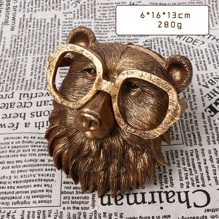 Resin Animal Wall Ornaments for Rustic Halloween Decor