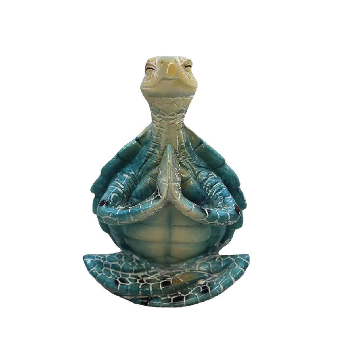 Meditating Sea Turtle Sculpture for Serene Coastal Decor