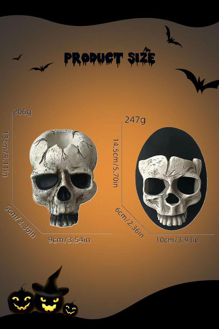 Skull Wall Lantern for Gothic Halloween Party Glow