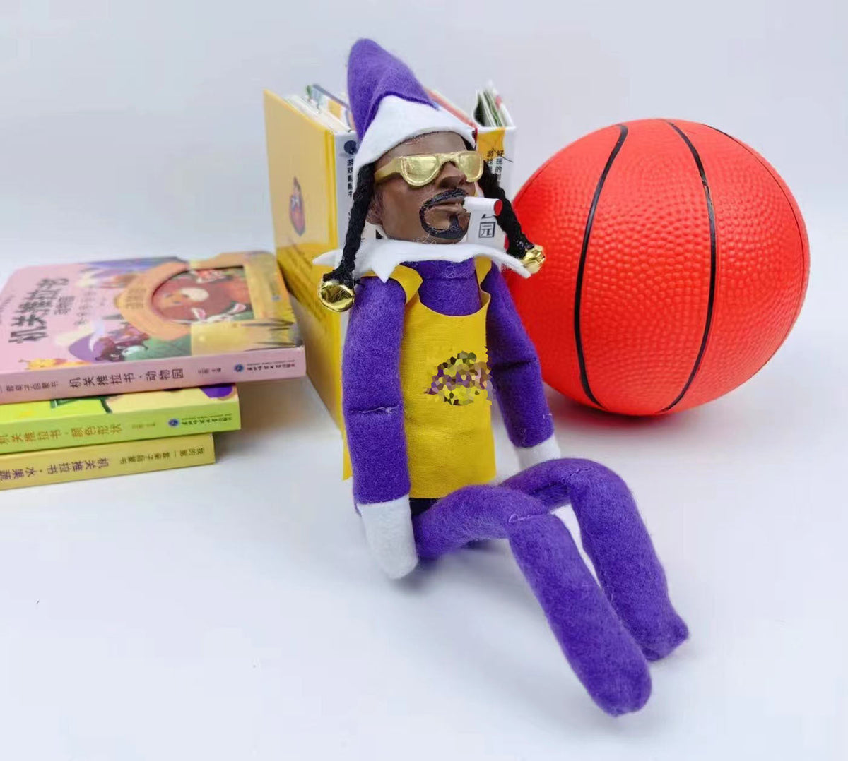 Snoop-Inspired Christmas Elf Doll for Playful Decor
