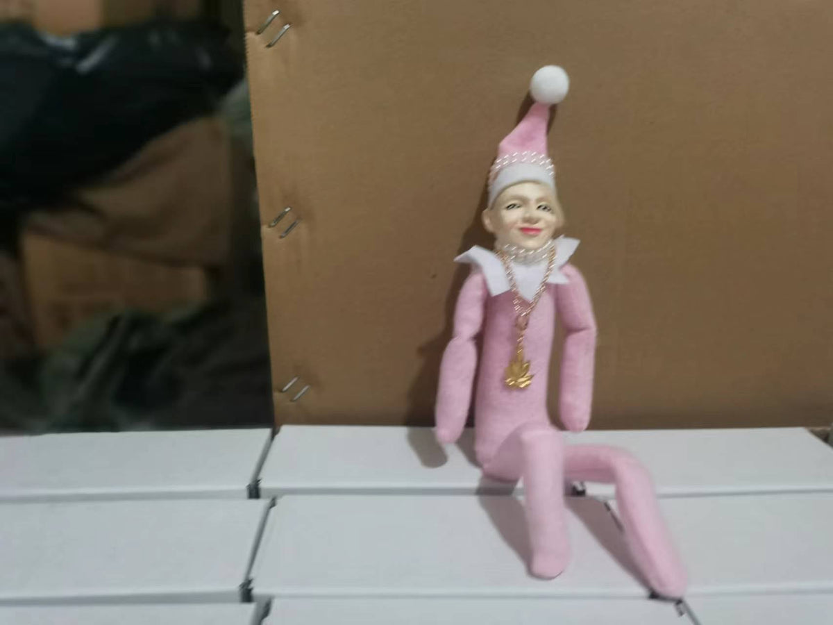 Snoop-Inspired Christmas Elf Doll for Playful Decor
