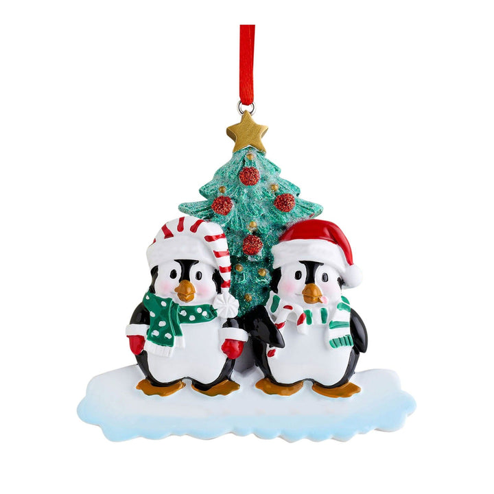 Penguin Family Christmas Ornament for Festive Trees