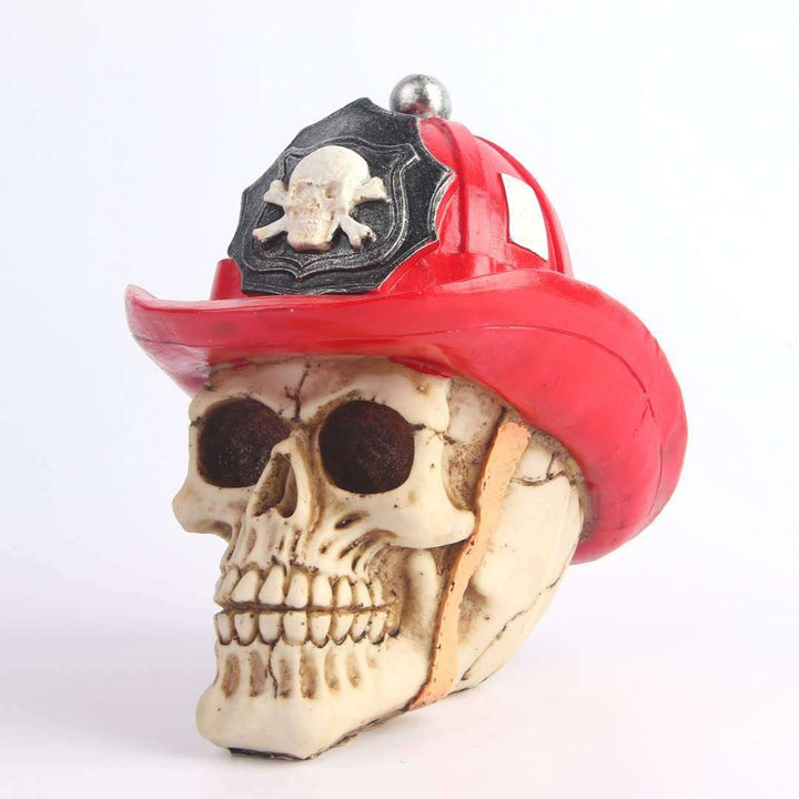 Resin Skull Hat Ornament for a Gothic Focal Point