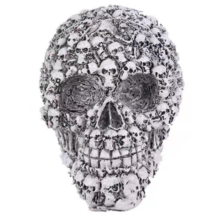 Resin Skull Ornament for Dramatic Gothic Home Displays