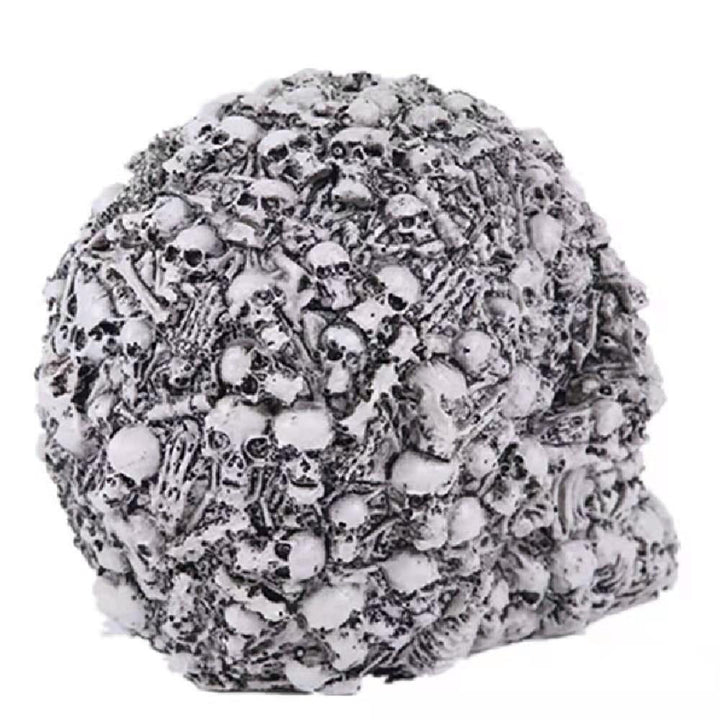 Resin Skull Ornament for Dramatic Gothic Home Displays