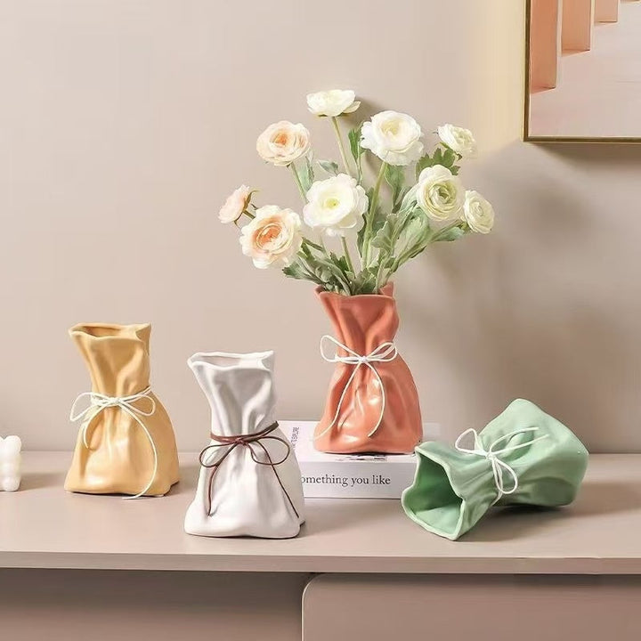 Resin Vase for Living Rooms | Sculptural Table Decor