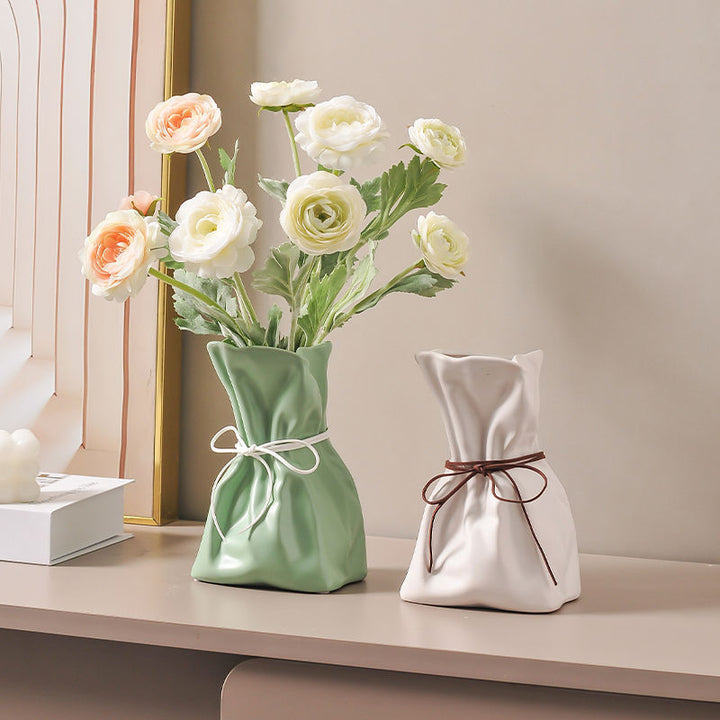 Resin Vase for Living Rooms | Sculptural Table Decor