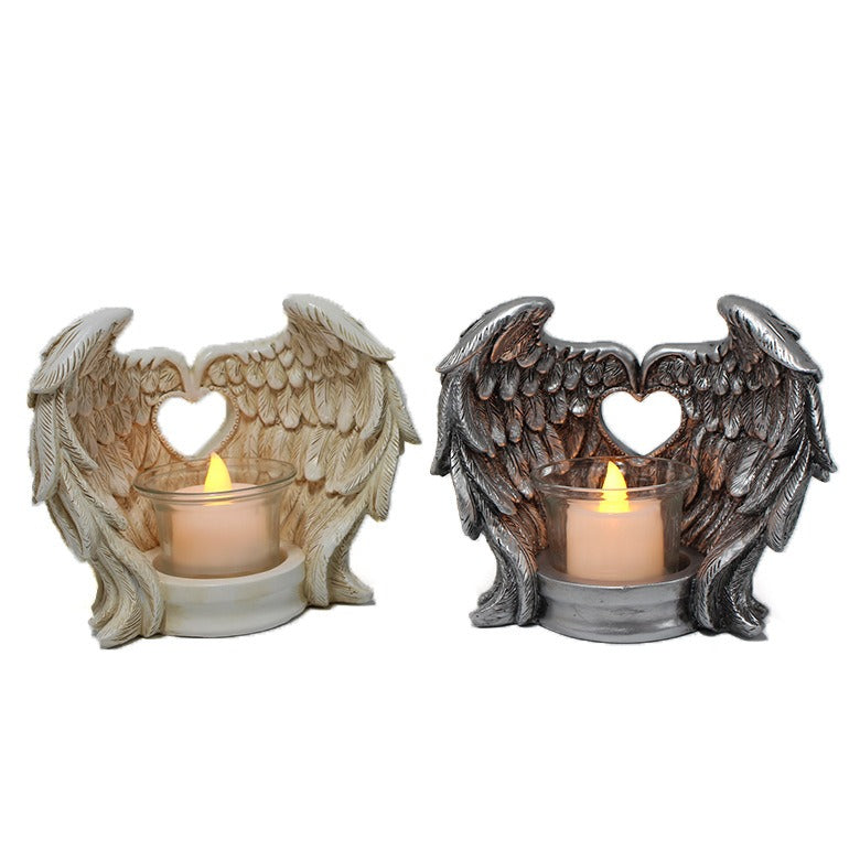 Resin Wing Candlestick Holder for Romantic Candlelight