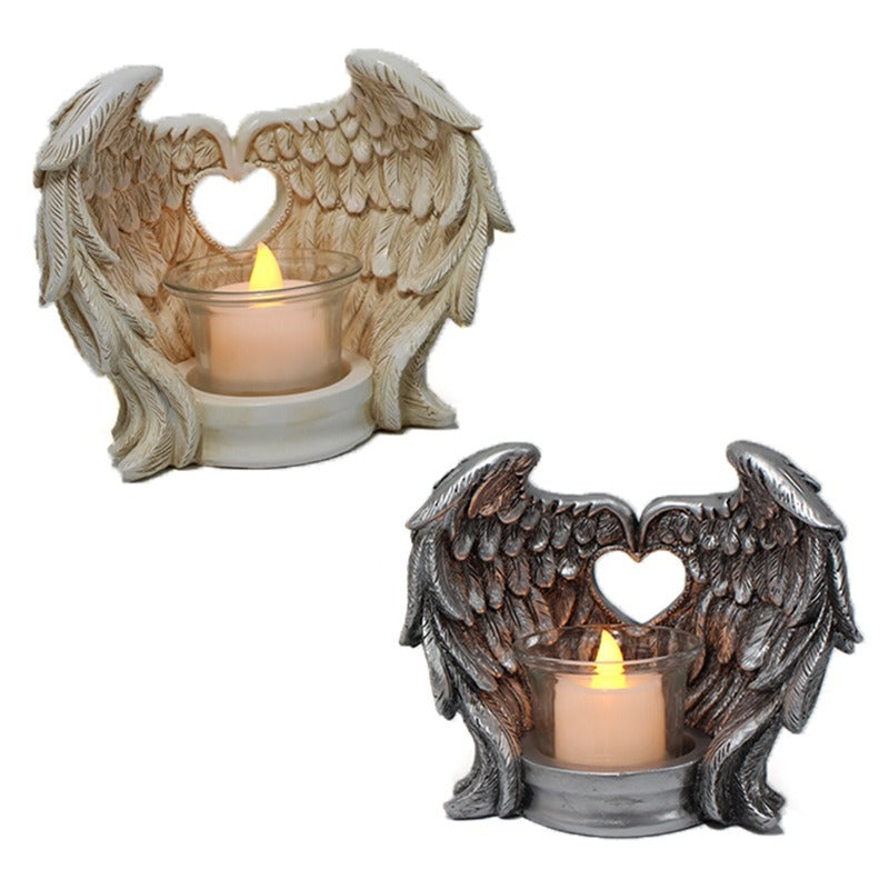 Resin Wing Candlestick Holder for Romantic Candlelight