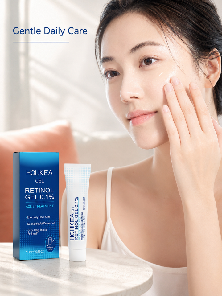 Retinol Gel 0.1% — Acne Treatment for Clearer Skin in 4 Weeks