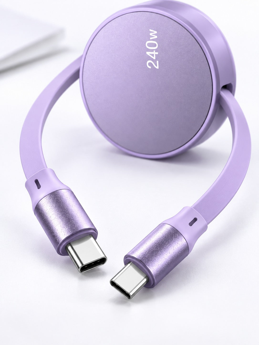 Retractable 240W USB-C Fast Charging Cable for Laptops