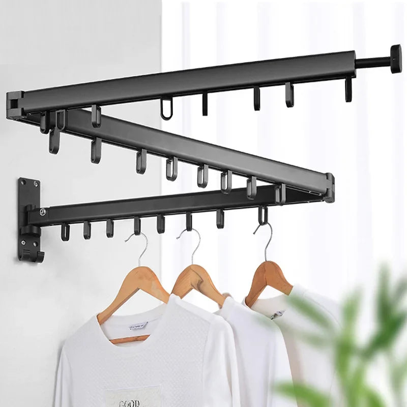 Wall-Mounted Drying Rack for Small-Space Laundry Rooms