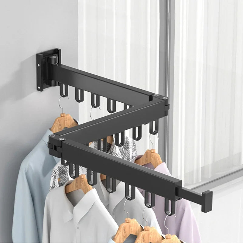 Wall-Mounted Drying Rack for Small-Space Laundry Rooms