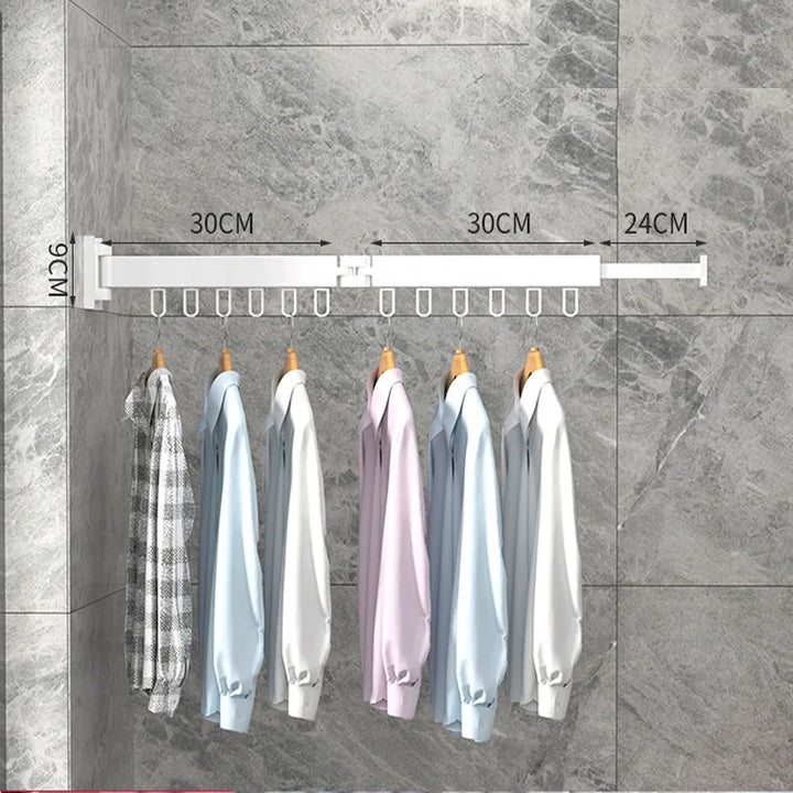Wall-Mounted Drying Rack for Small-Space Laundry Rooms