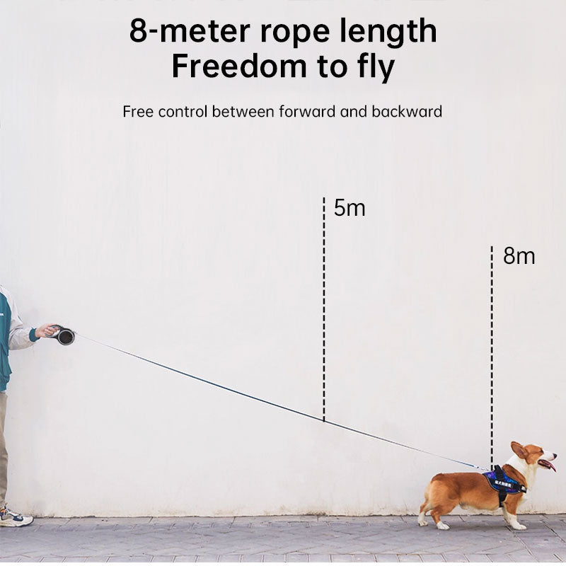 Retractable Dog Leash for Secure, Flexible Daily Walks
