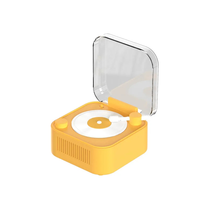 Retro Vinyl Bluetooth Speaker With Long Battery Life