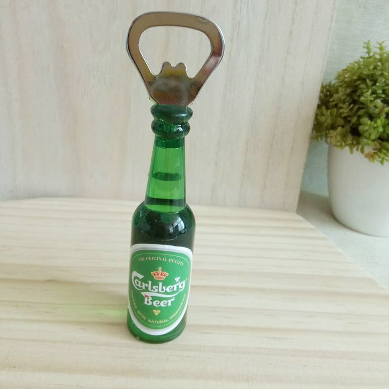 Retro Mini Beer Bottle Opener Magnet for Fridge Decor