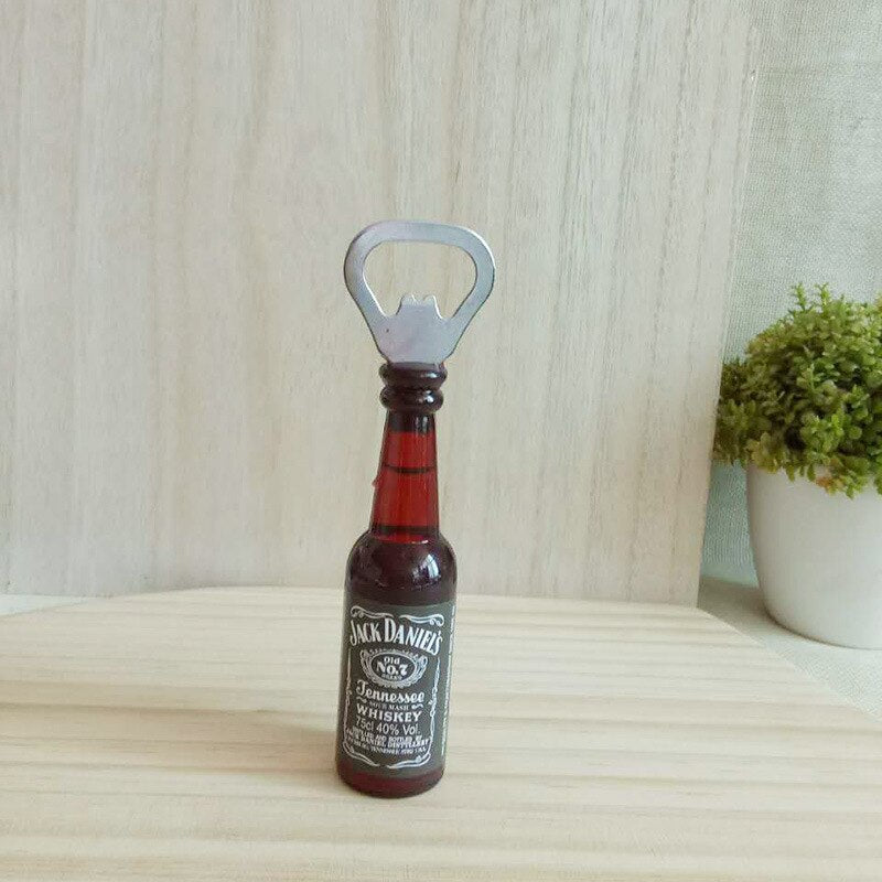 Retro Mini Beer Bottle Opener Magnet for Fridge Decor