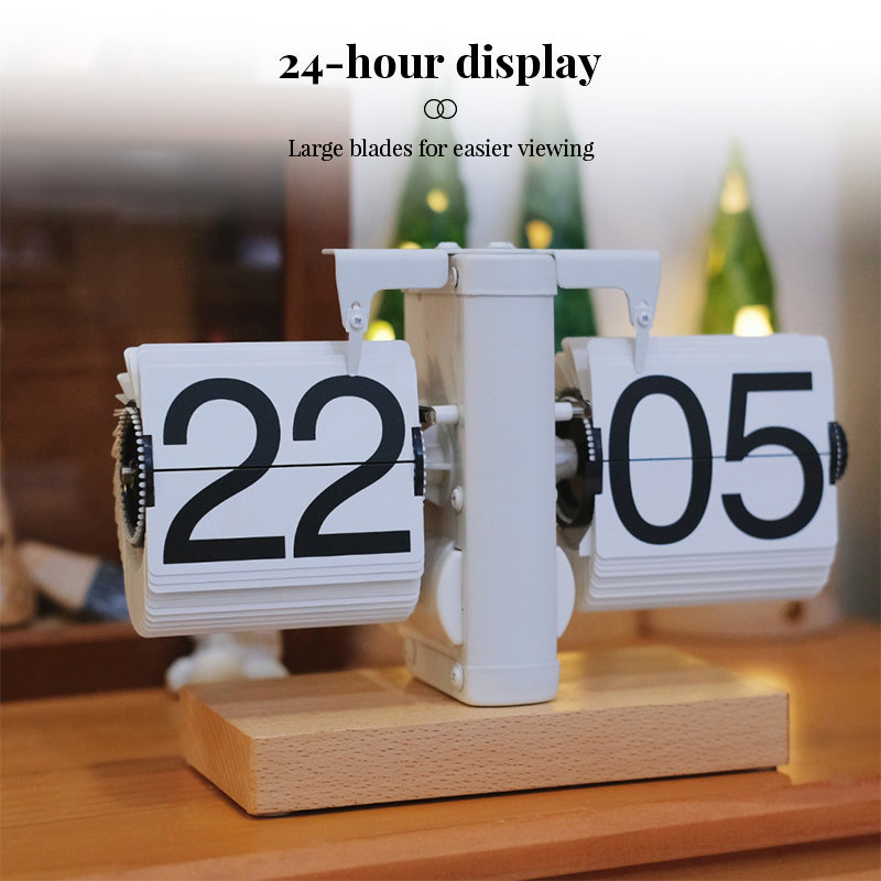 Retro Flip Digital Clock for Stylish Desktop Decor