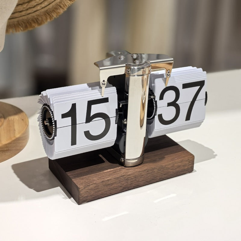 Retro Flip Digital Clock for Stylish Desktop Decor