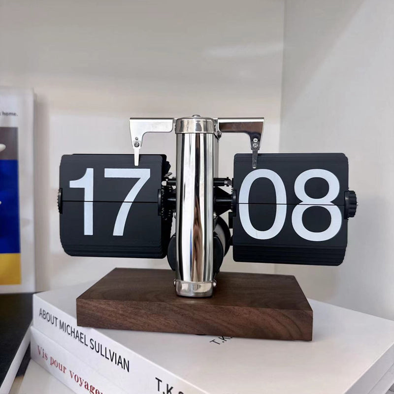 Retro Flip Digital Clock for Stylish Desktop Decor