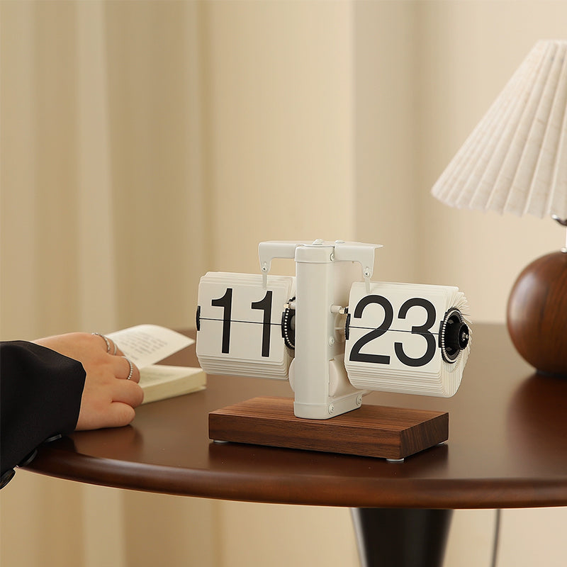 Retro Flip Digital Clock for Stylish Desktop Decor