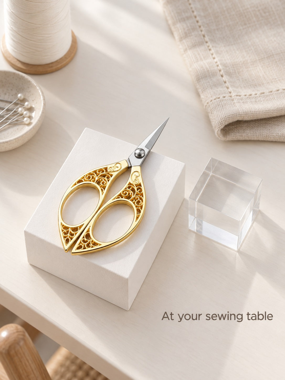 Retro Pointed Filigree Tailor Scissors for Thread Trimming