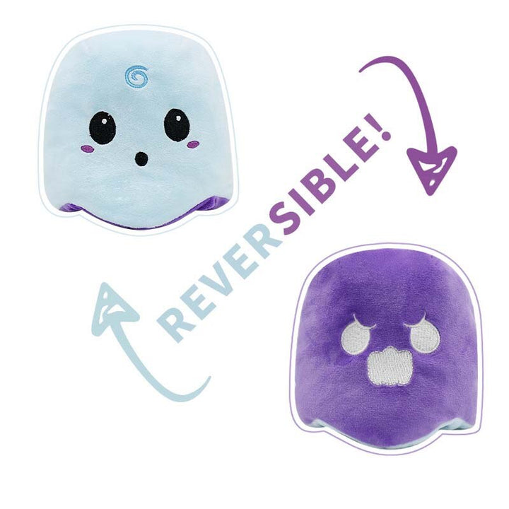 Reversible Flip Plush Toy - Ghost to Santa Snowman Doll