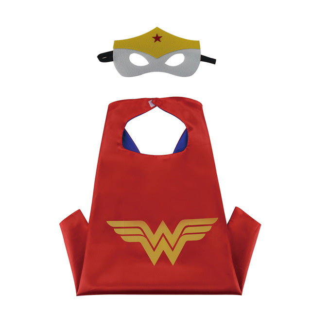 Reversible Toddler Superhero Cape Set for Pretend Play