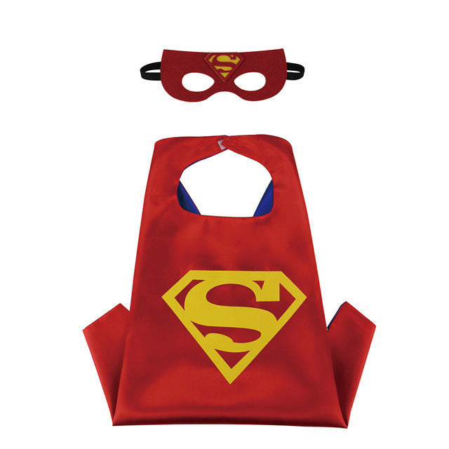 Reversible Toddler Superhero Cape Set for Pretend Play