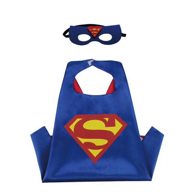 Reversible Toddler Superhero Cape Set for Pretend Play