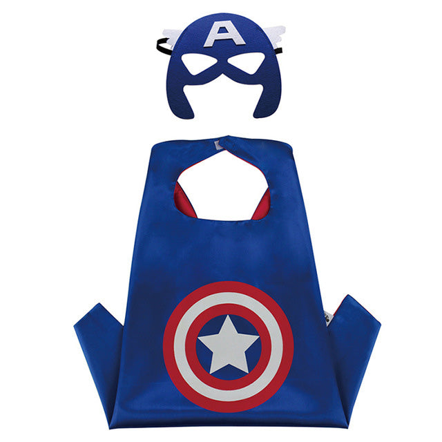 Reversible Toddler Superhero Cape Set for Pretend Play