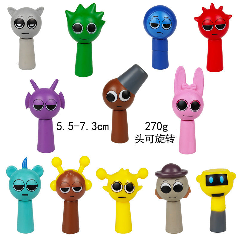 Collectible Character Ornaments for Colorful Desks