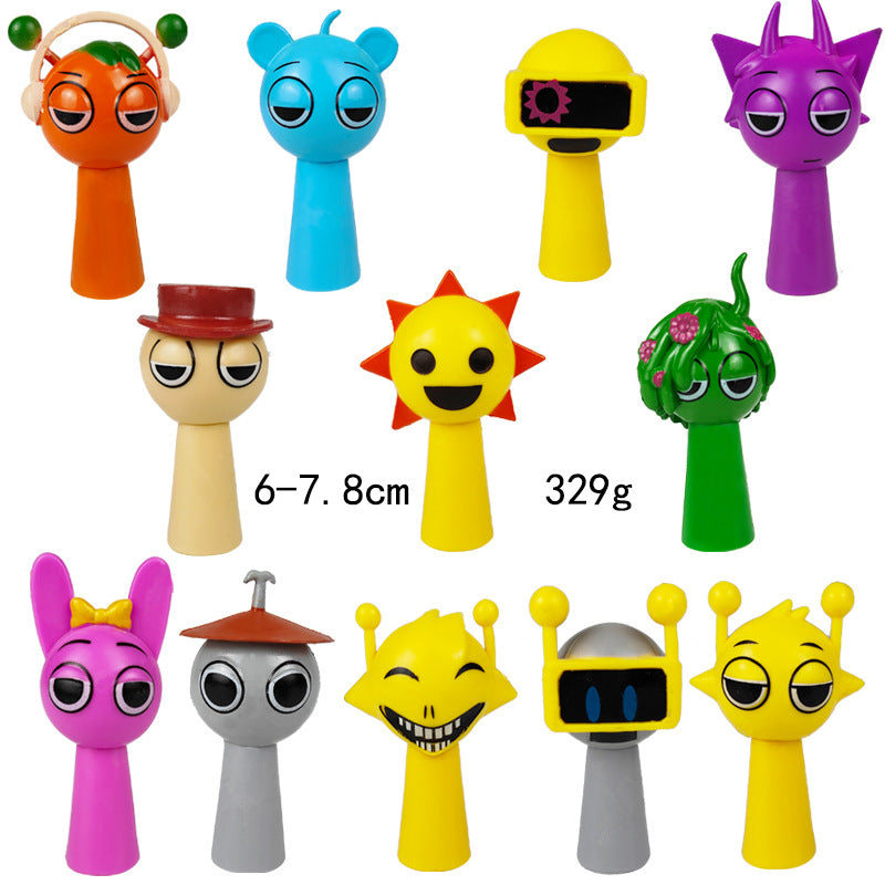 Collectible Character Ornaments for Colorful Desks