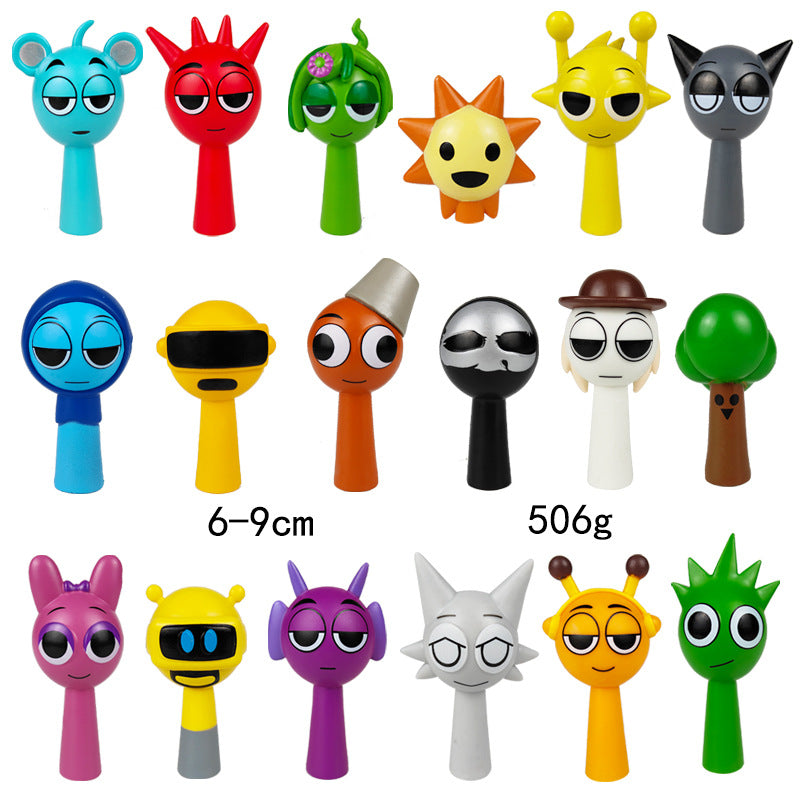 Collectible Character Ornaments for Colorful Desks