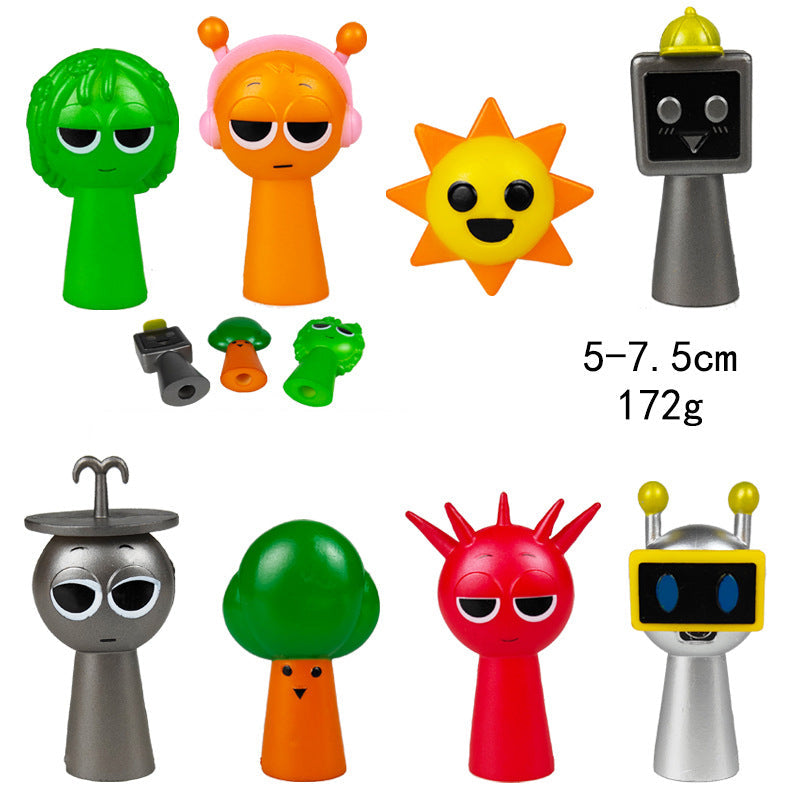 Collectible Character Ornaments for Colorful Desks