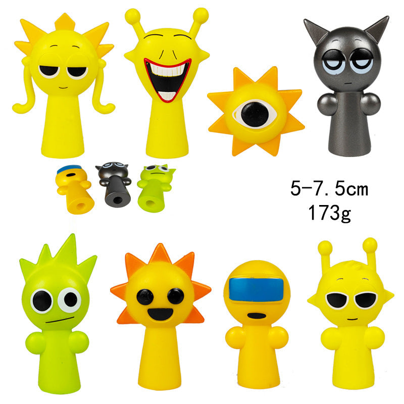 Collectible Character Ornaments for Colorful Desks