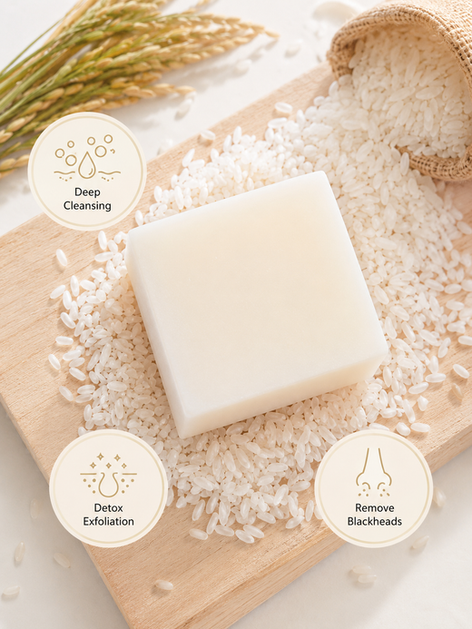 Rice Extract Brightening Soap — Natural 100g Bar