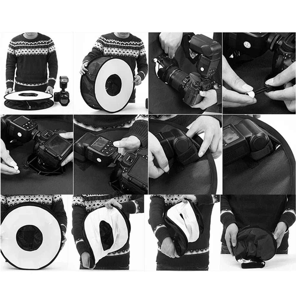 45cm Speedlite Ring Softbox for Soft Flash Portraits