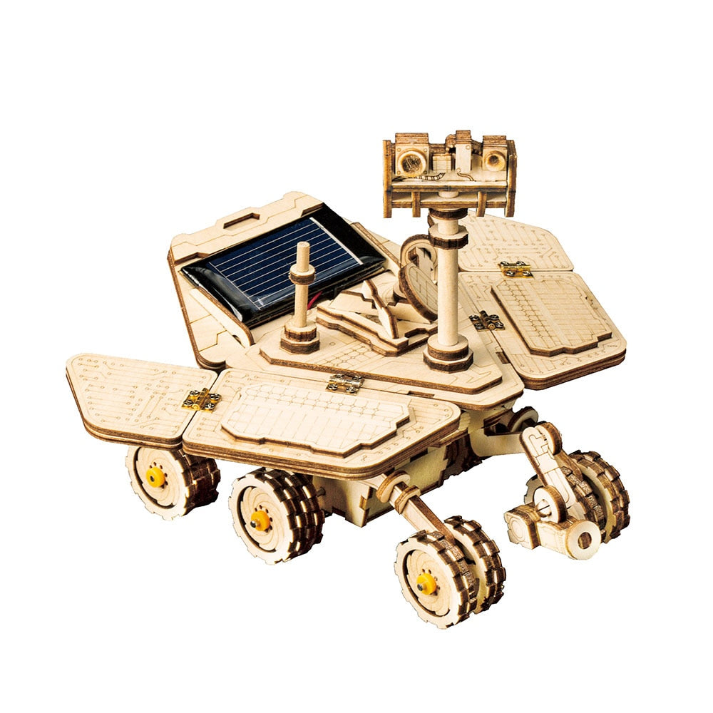 Solar Wooden Model Building Kit for Screen-Free STEM