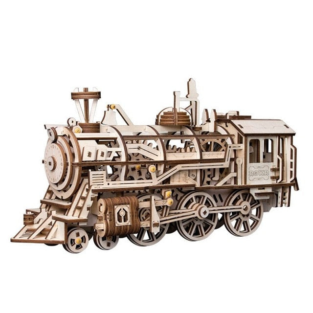 DIY Wooden Mechanical Model Kit for Screen-Free Fun