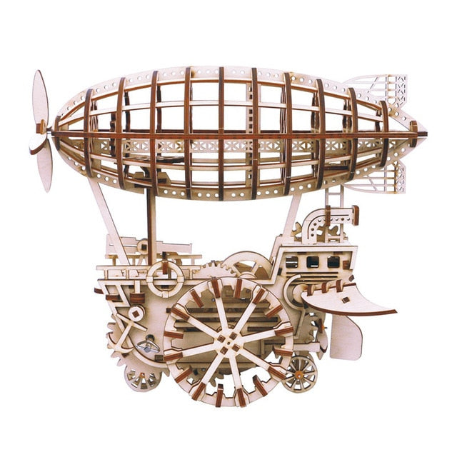 DIY Wooden Mechanical Model Kit for Screen-Free Fun