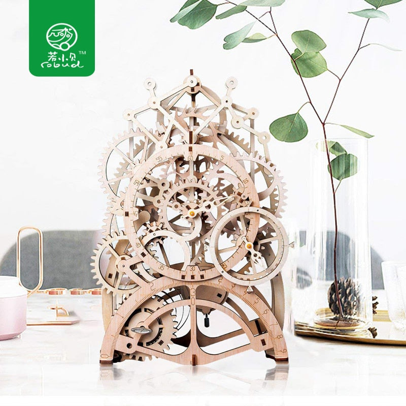 DIY Wooden Mechanical Model Kit for Screen-Free Fun