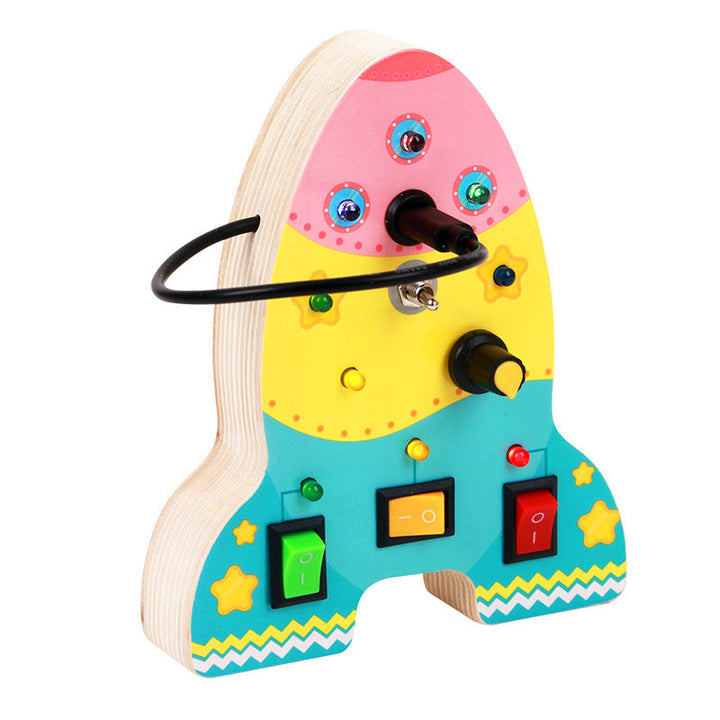 Rocket Switch Busy Board for Hands-On Screen-Free Play