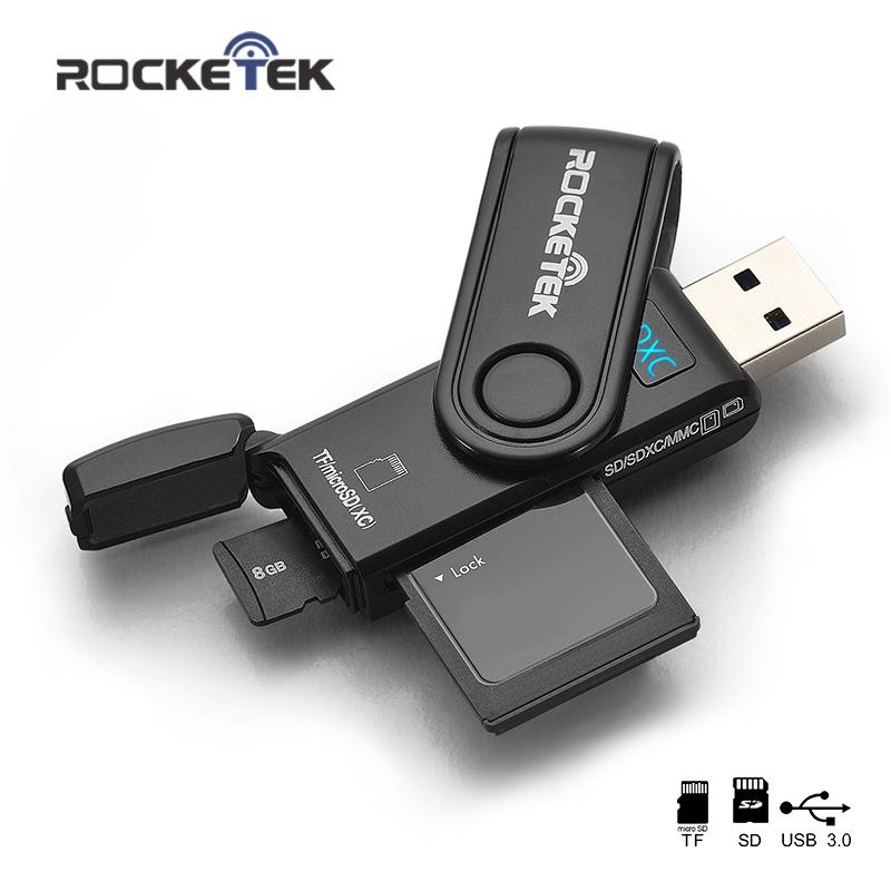 Dual SD and microSD Card Reader, USB 3.0 Fast Transfer