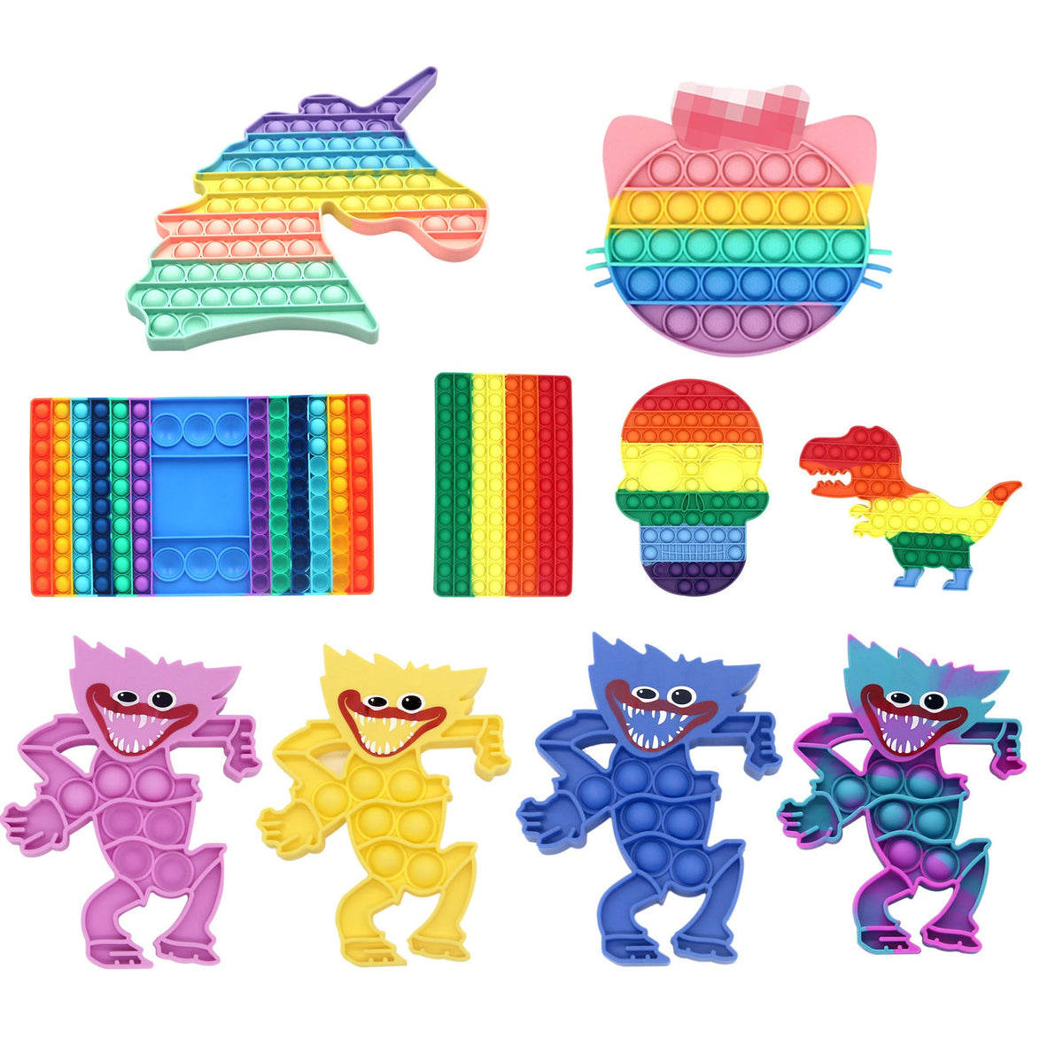 Monster Pop It Fidget Toy for Portable Stress Relief
