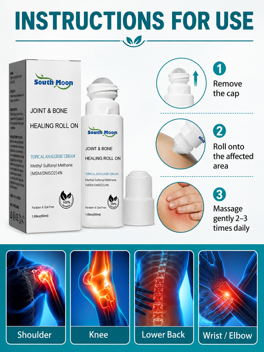 Roll On Pain Relief Cream – Joint & Bone Healing Formula