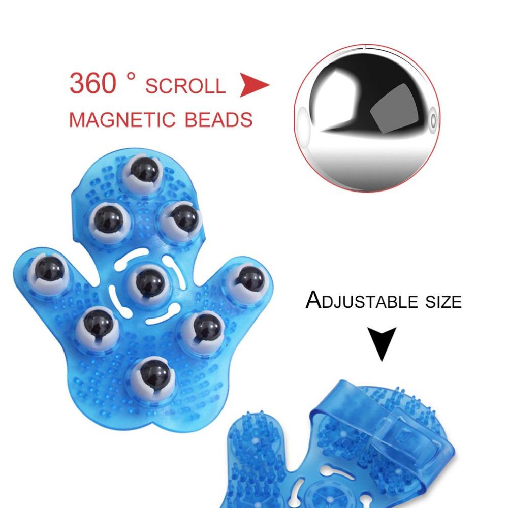 Massage Glove with Roller Balls for Body Relief