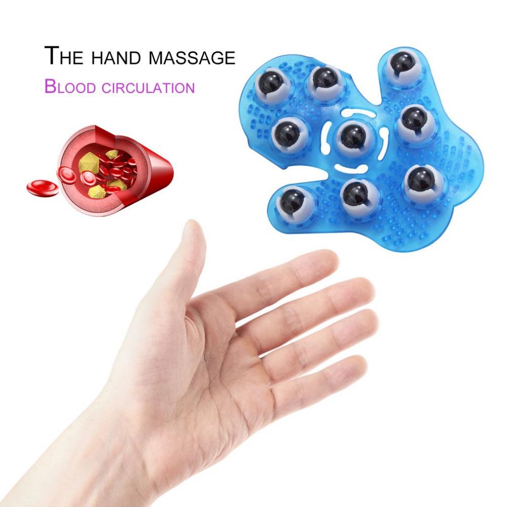 Massage Glove with Roller Balls for Body Relief